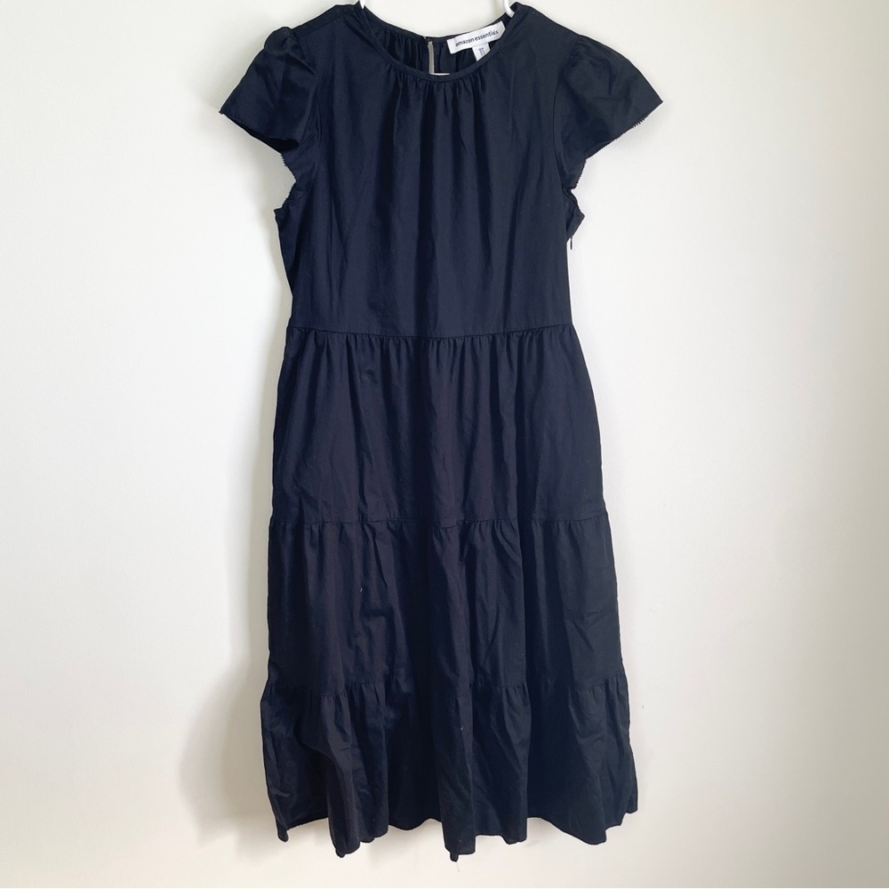 Amazon Essentials Black Midi Dress